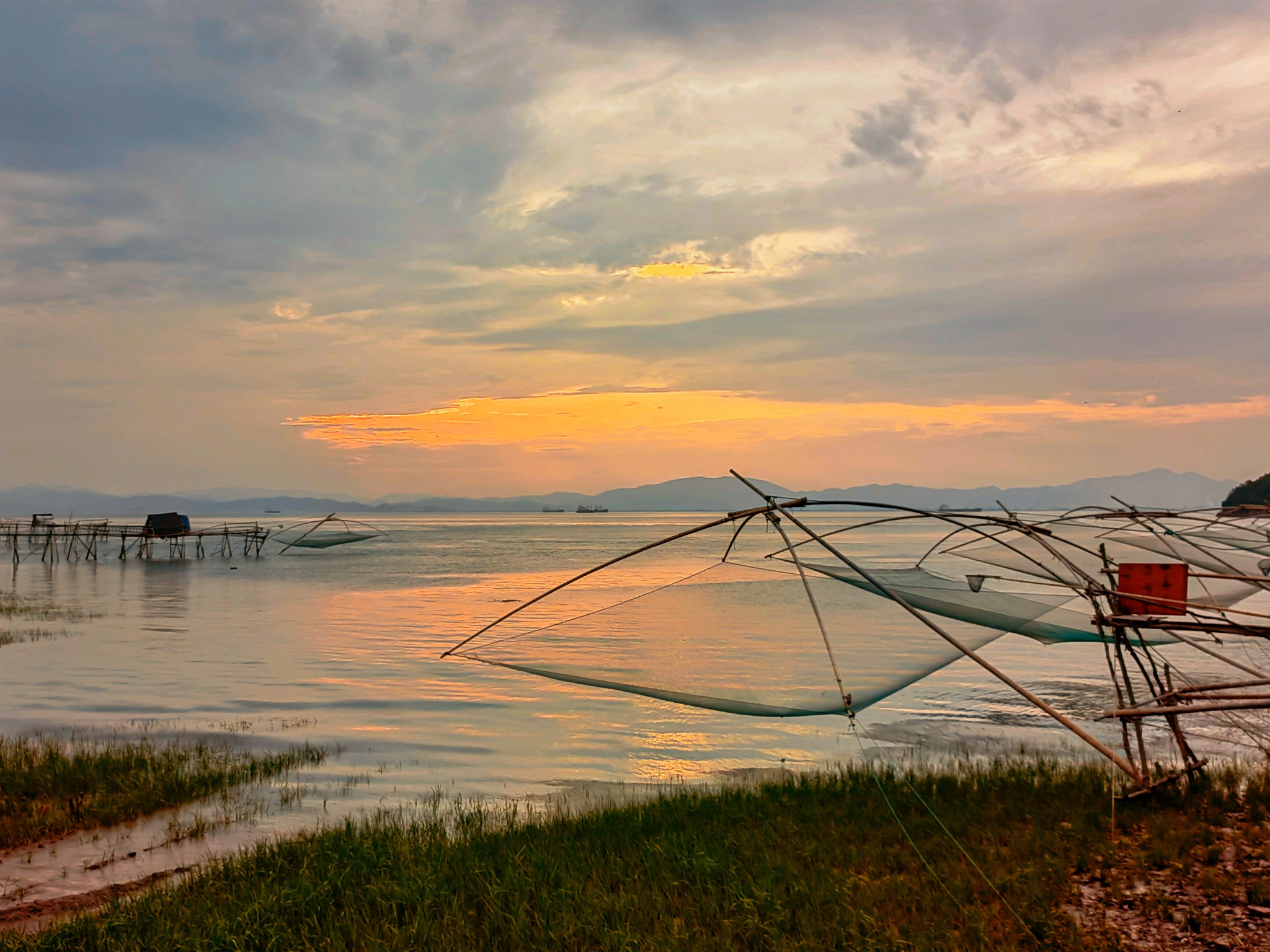 象山海边捕鱼印象
