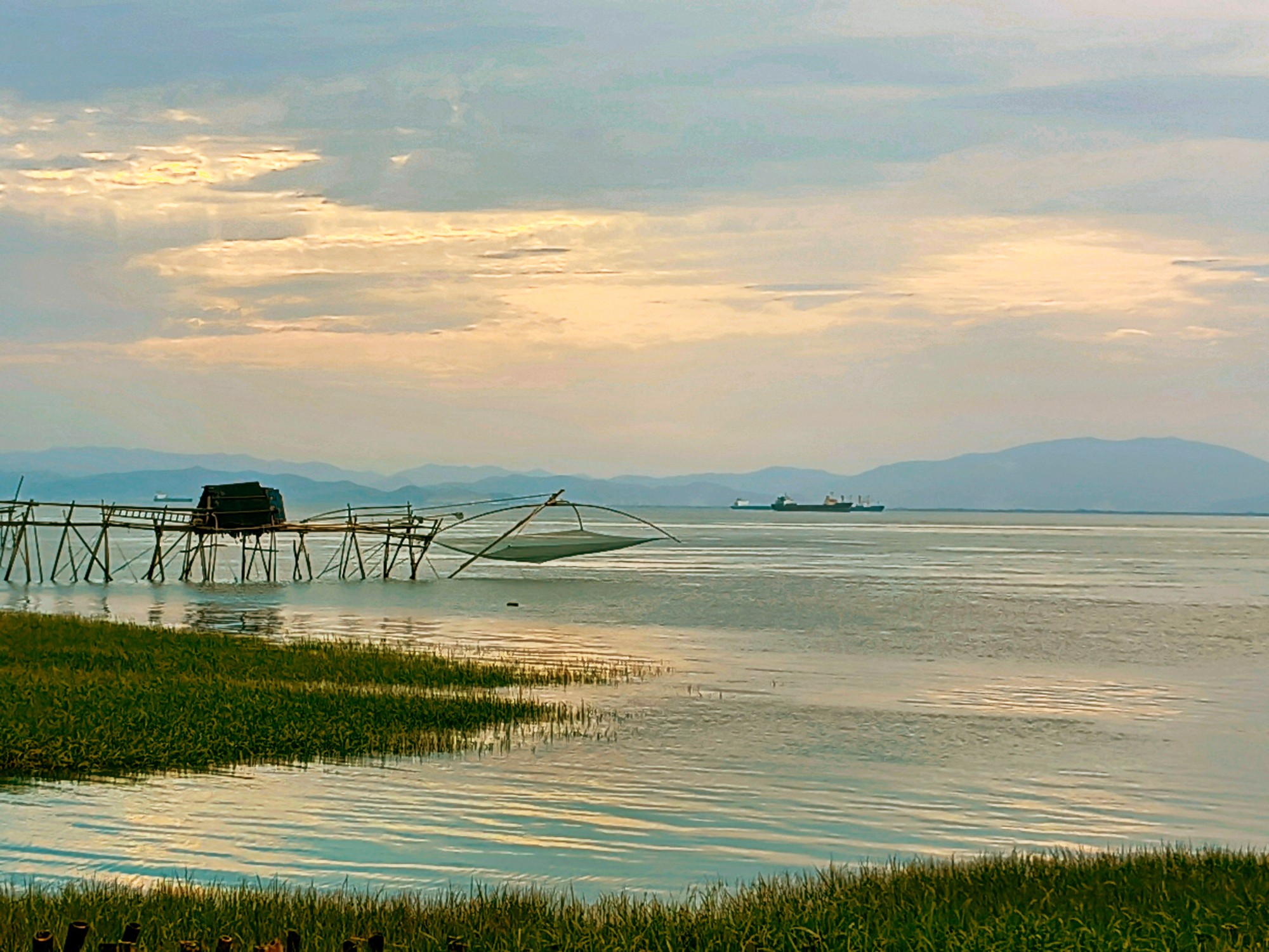 象山海边捕鱼印象