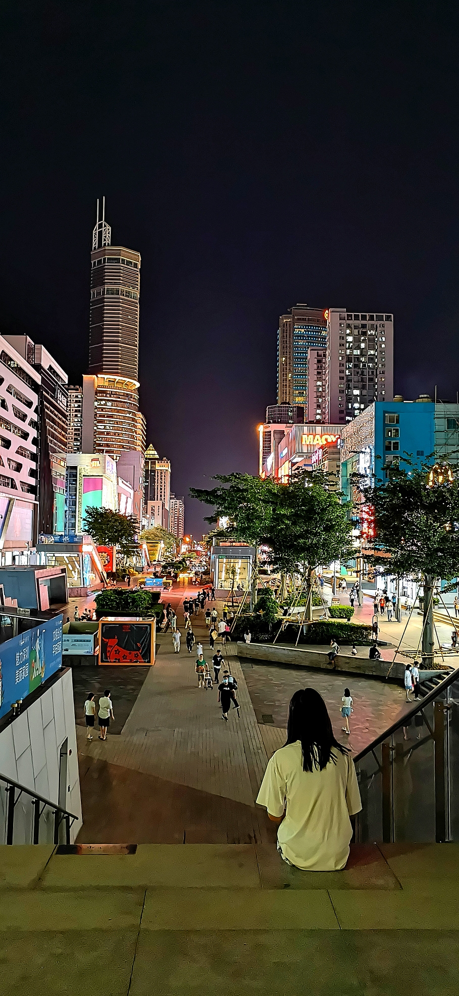 华强北夜景真实照片图片