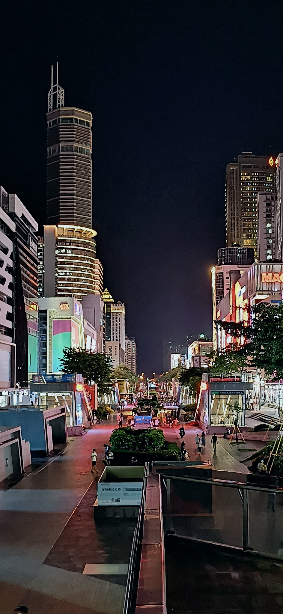 华强北夜景真实照片图片