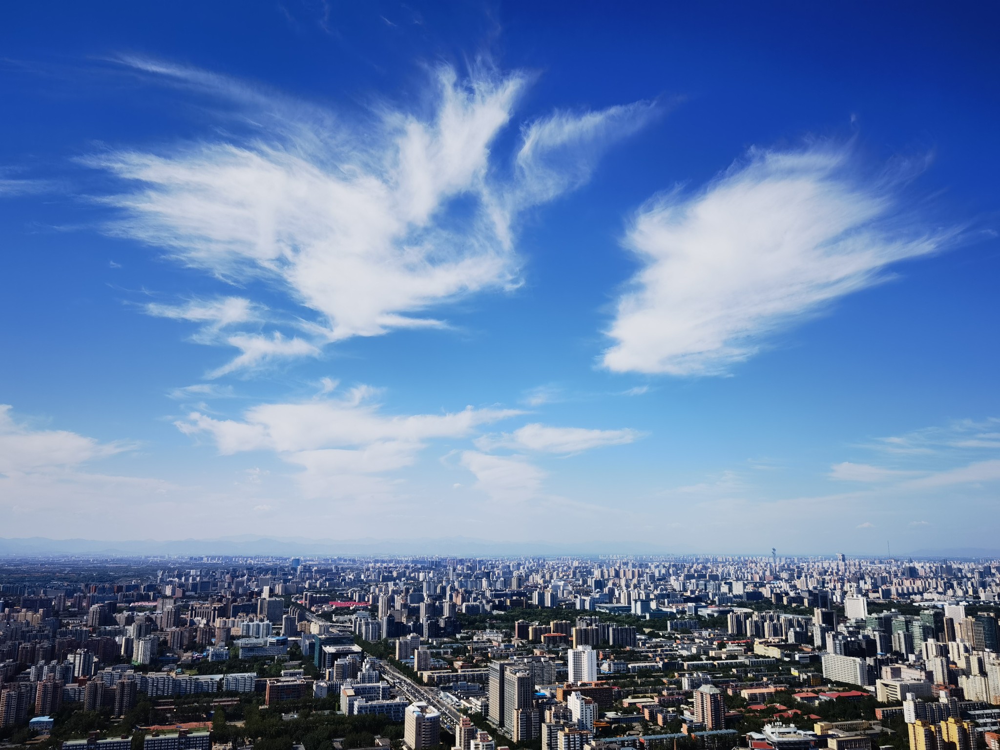 北京又现蓝天白云