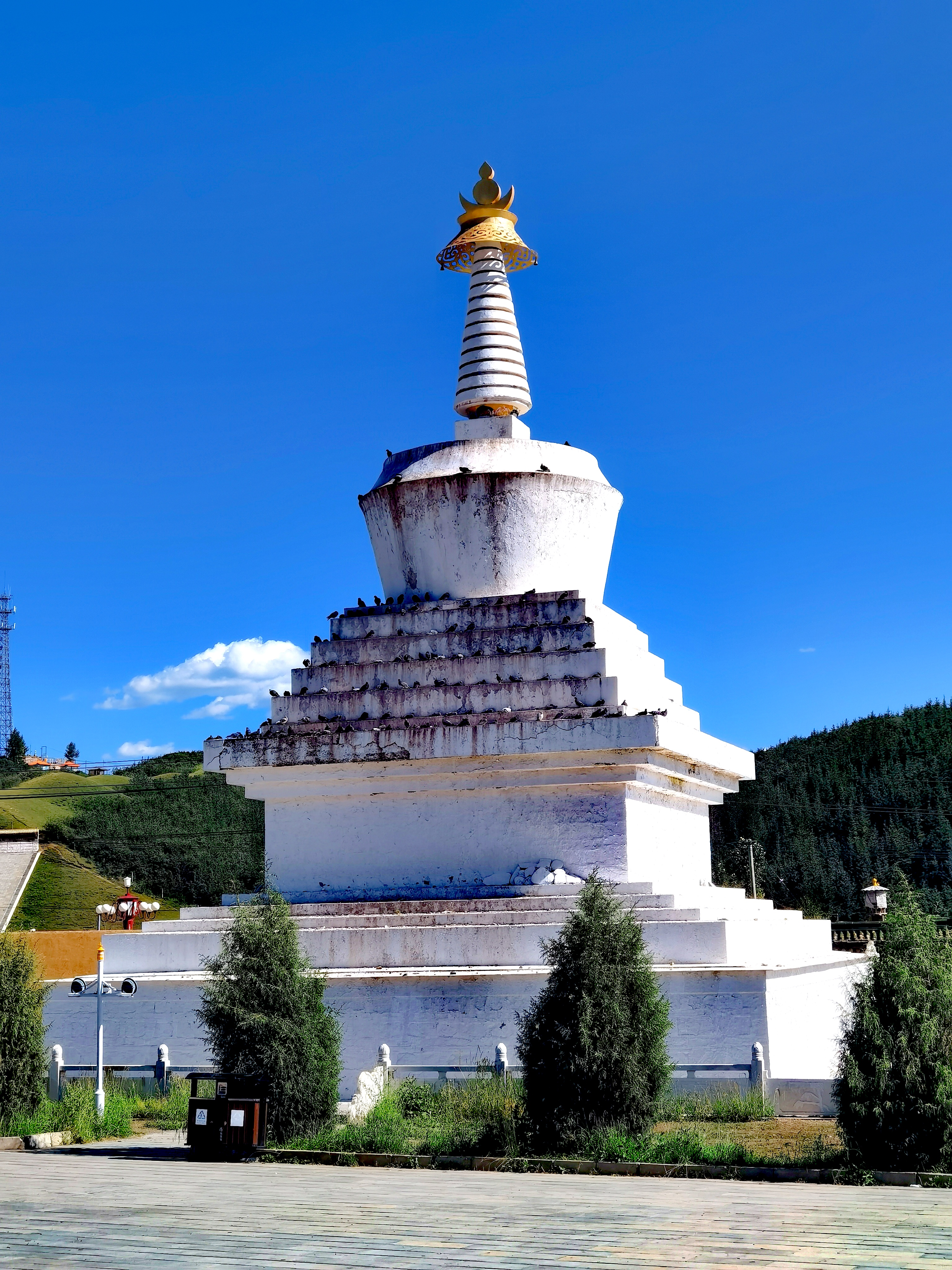 大美甘南风光九层佛阁