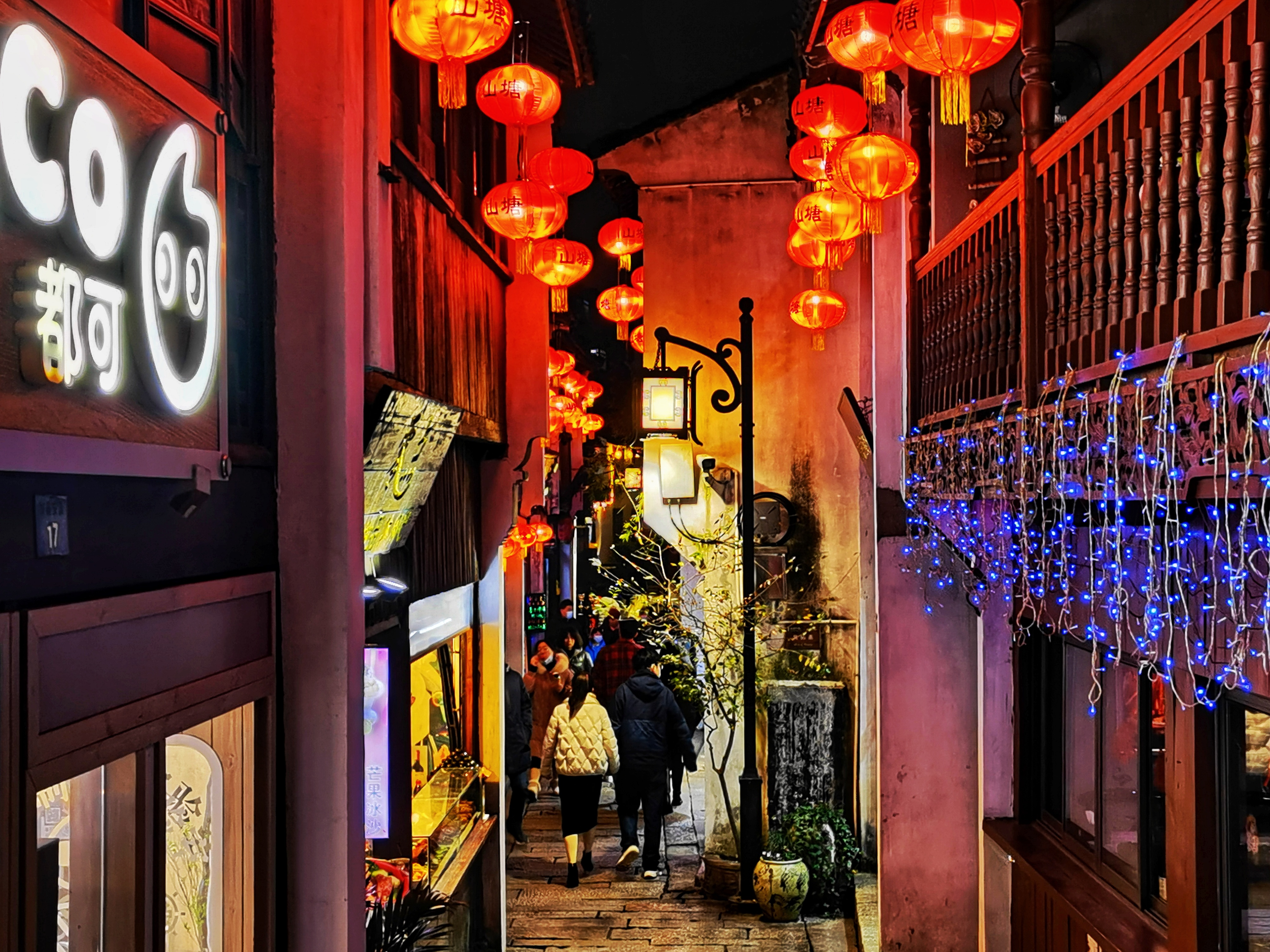 隐于苏州闹市的山塘街夜景