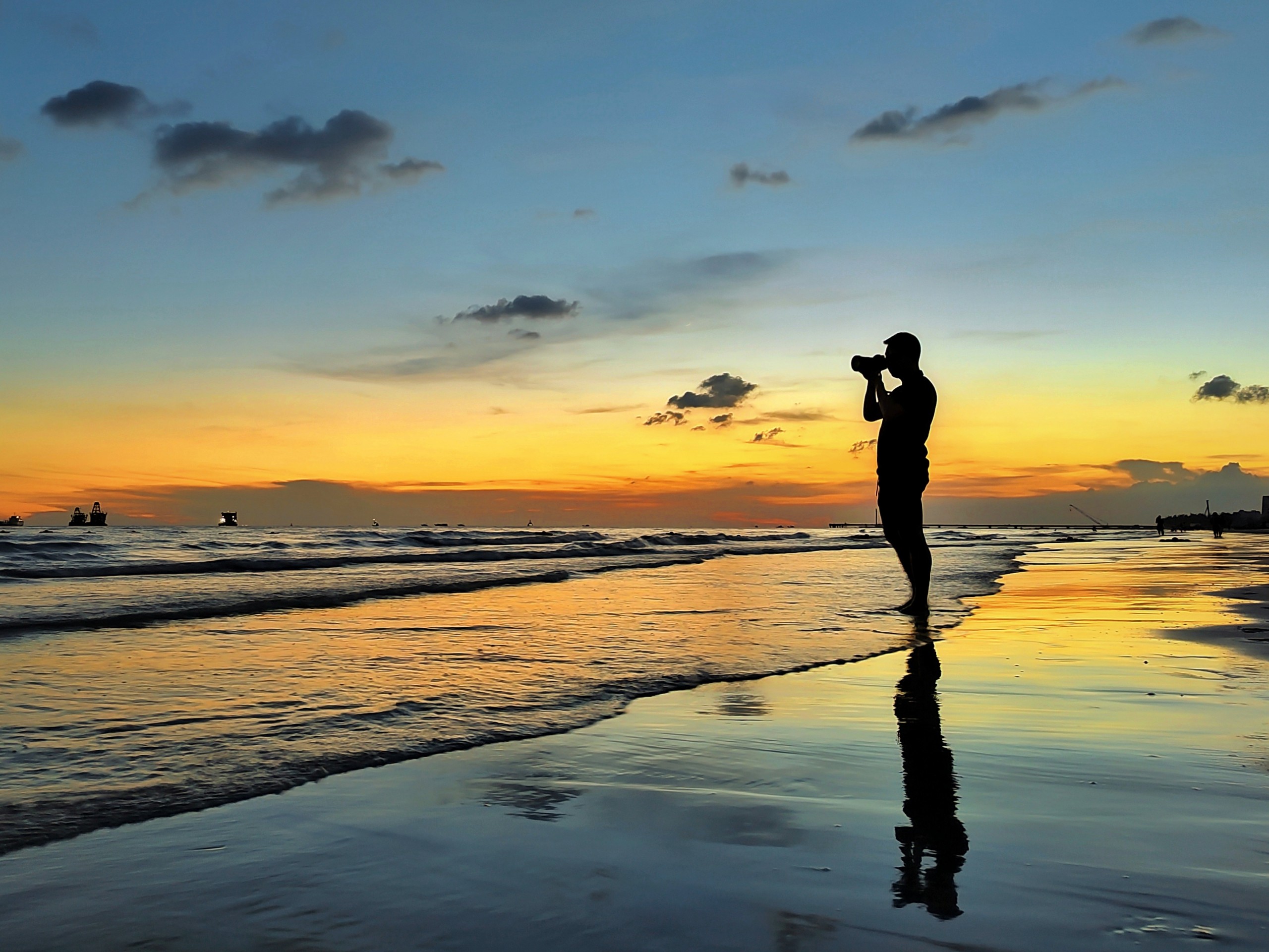 荣耀50pro海滩摄影