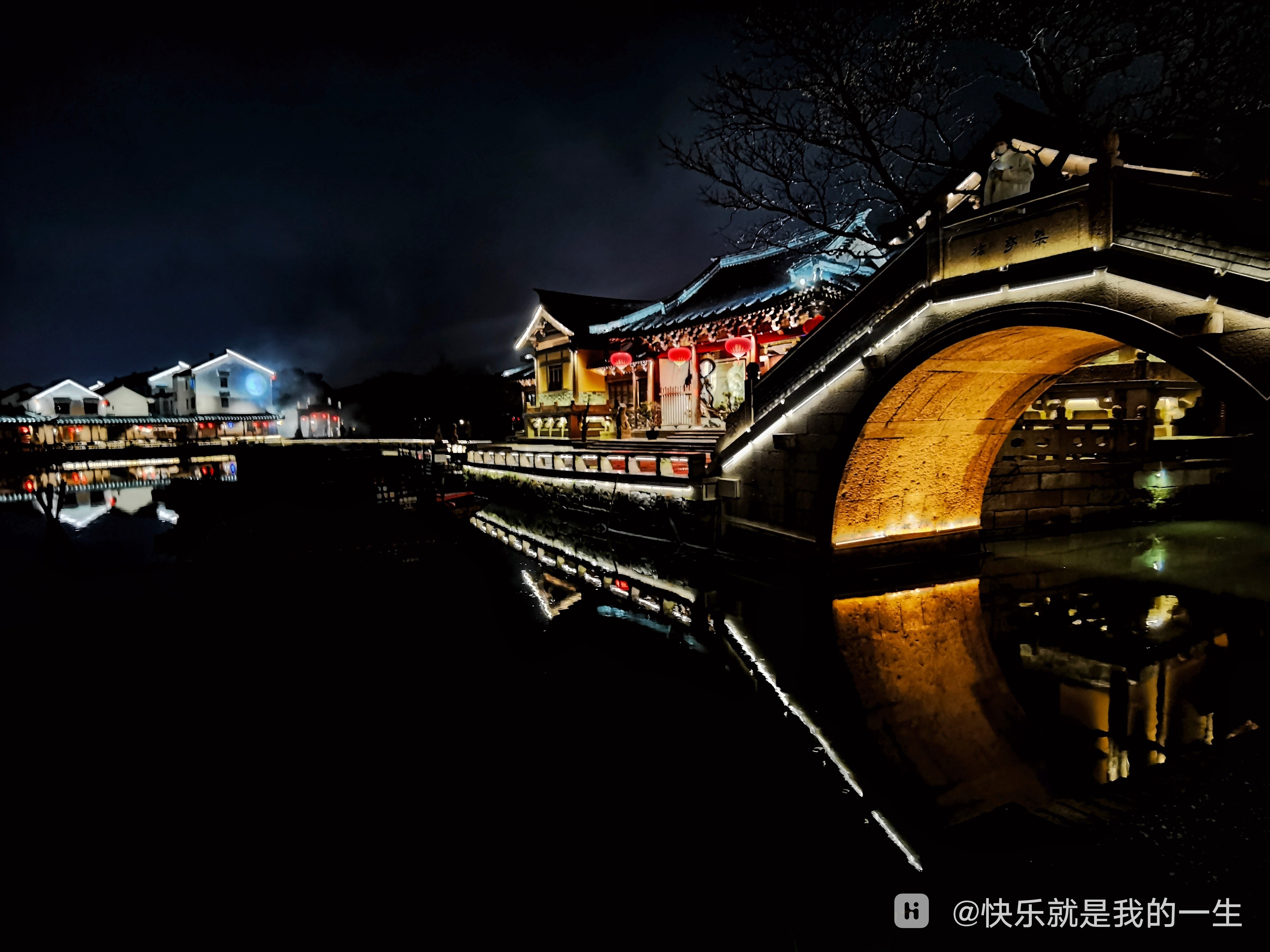 锦溪古镇夜景图片图片