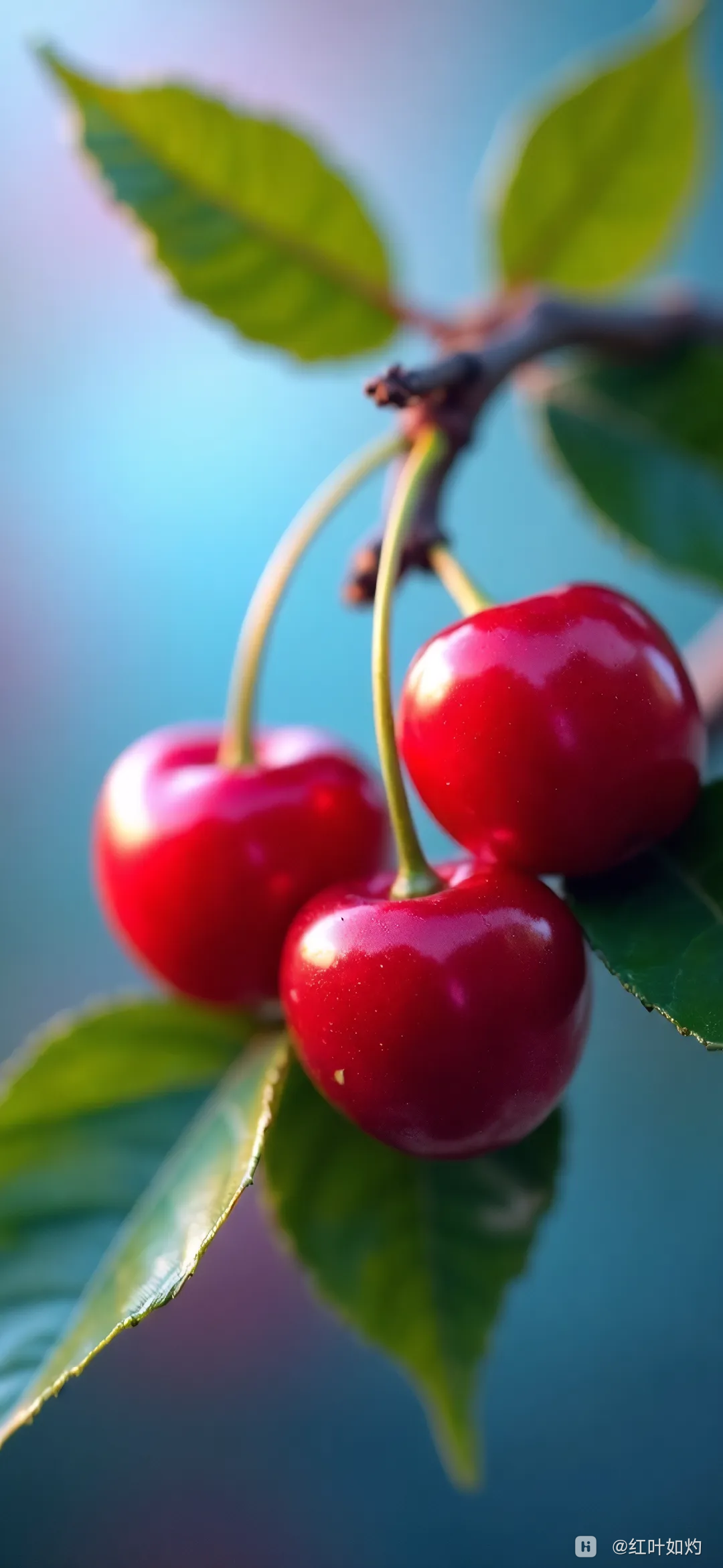 爱主题樱桃枝头红意渐浓4k壁纸250112