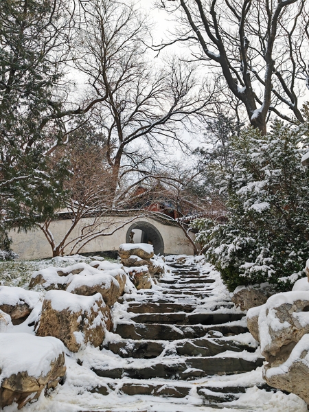 北海公园的雪景,爱摄影-荣耀俱乐部