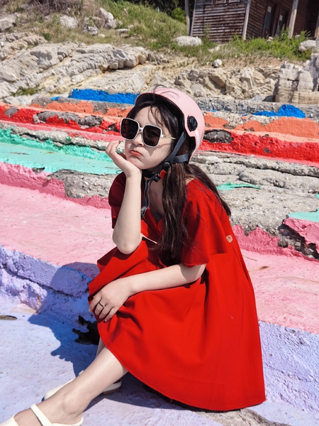 闪耀女生｜骑着小电驴出来啦,爱摄影-荣耀俱乐部