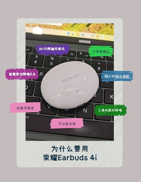 我为什么要用荣耀Earbuds 4i,耳机音箱-荣耀俱乐部