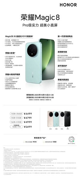 开新局 见未来，荣耀Magic8系列正式发布！官方售价4499元起,荣耀Magic8系列-荣耀俱乐部