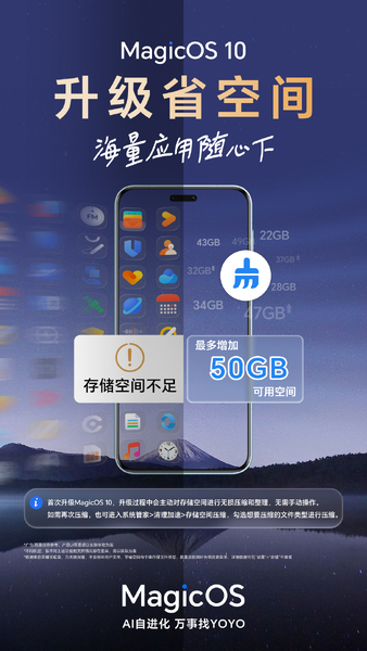 手机总弹“存储空间不足”？升级MagicOS 10，轻松多出几个G,MagicOS-荣耀俱乐部