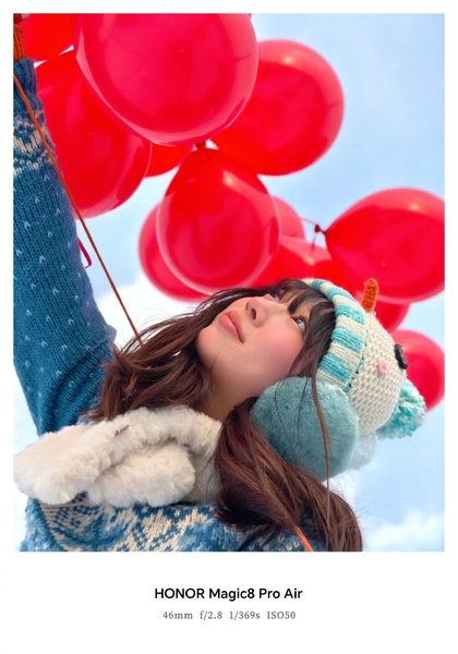 冬日雪景出片秘籍第二弹！ 荣耀Magic8 Pro Air人像全焦段，雪景出片想怎么拍就怎么拍,荣耀Magic8系列-荣耀俱乐部