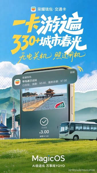 MagicOS春游季 | 荣耀钱包陪你轻装上阵，说走就走！,MagicOS-荣耀俱乐部